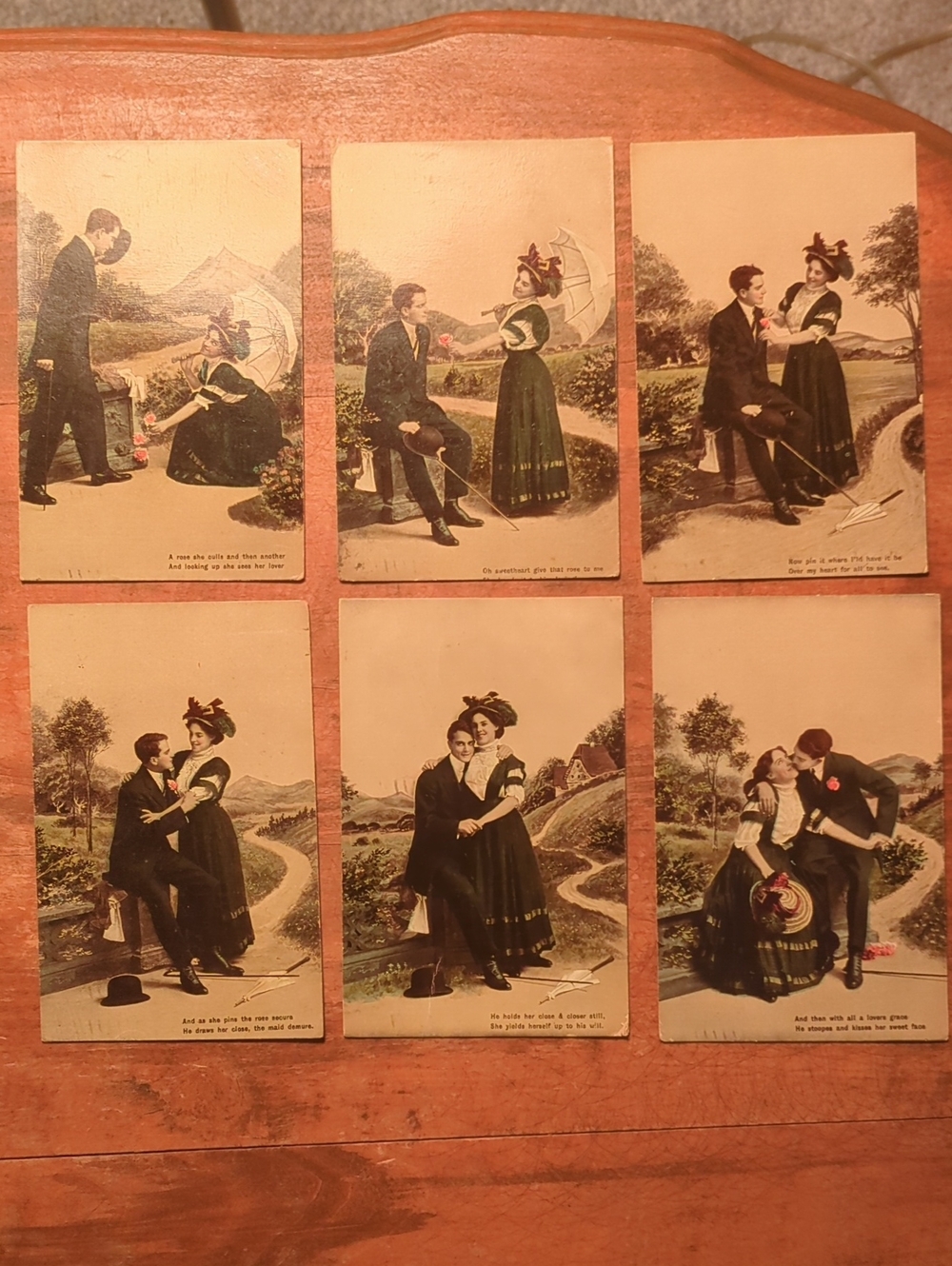 Rare Complete Set 1908 Edwardian Theochrom Series (No 1101) Postcards